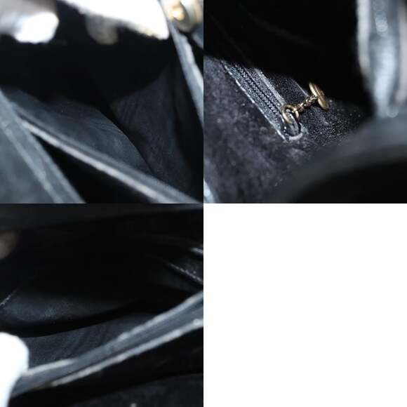 GUCCI Bamboo Hand Bag Suede Black Gold - Picture 13 of 13